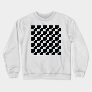 Black and White Midcentury Modern Checkerboard Crewneck Sweatshirt